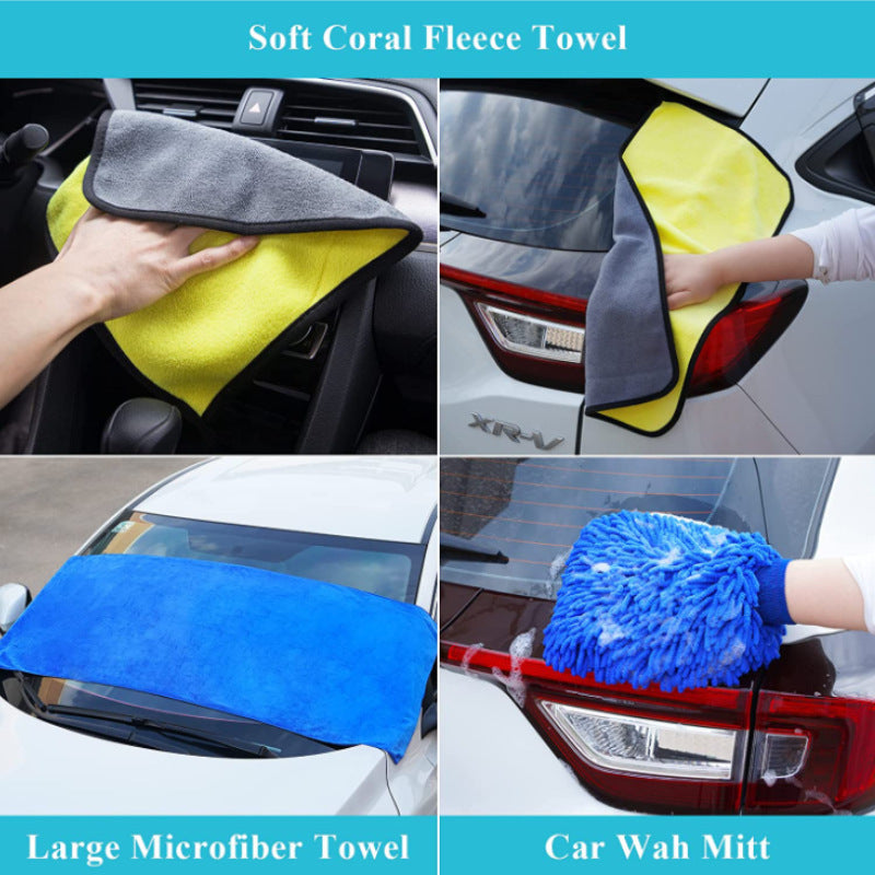 33-Piece Car Vacuum Cleaner Wash & Detailing Cleaning Brush Set